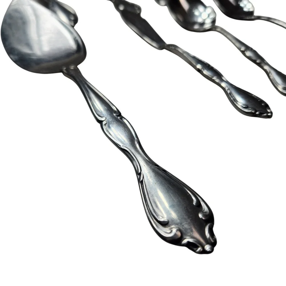 Vintage Oneida Chatelaine Glossy Stainless Betty Crocker Hostess 8 Pieces Lot